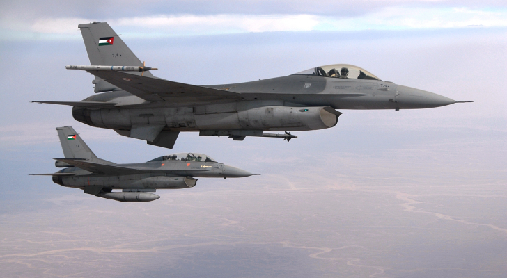 القوات المسلحة: سلاح الجو قام بزيادة طلعاته الجوية لمنع أي اختراق جوي والدفاع عن سماء الأردن
